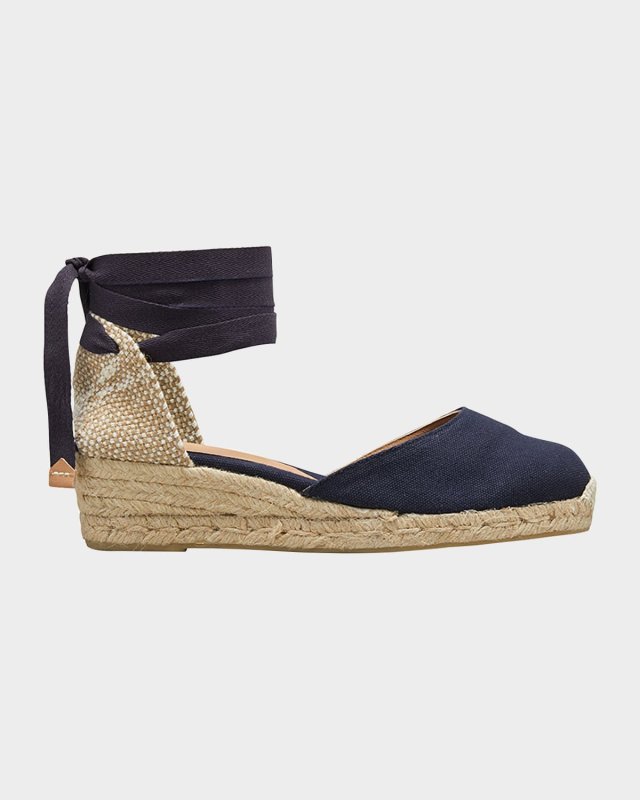 Carina Canvas Ankle-Tie Espadrilles